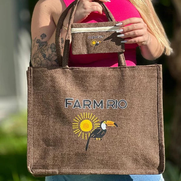 Farm Bolsa praia + Porta moeda Grátis